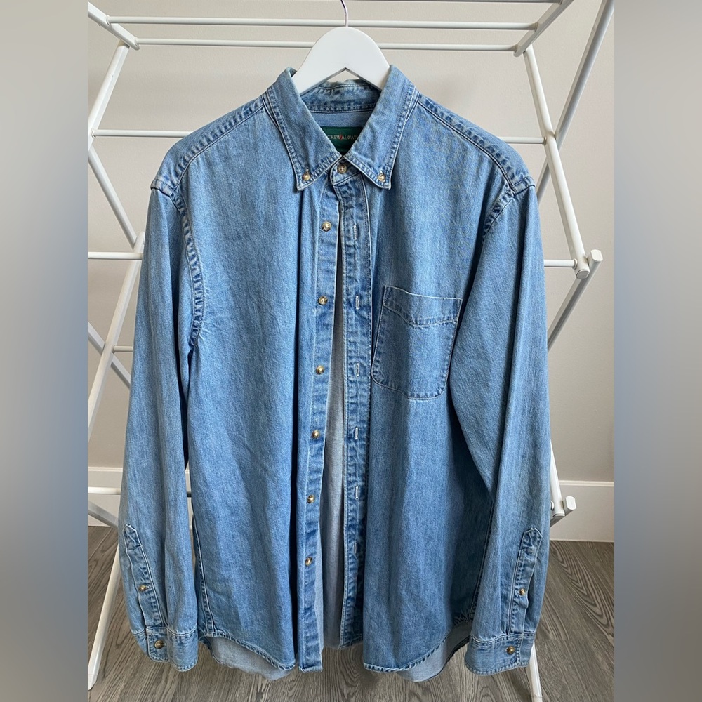 J Crew Always - denim overshirt Large